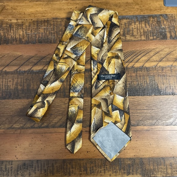 Christian Dior Abstract Design Tie - Picture 2 of 4